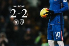 跨年战切尔西2-2伯恩茅斯，联赛7轮仅1胜，下轮战曼城迎考验