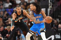 文班亚马22+14威廉姆斯24+12 马刺胜雷霆