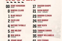 开拓者公布17人训练营名单:利拉德领衔 杨瀚森在列